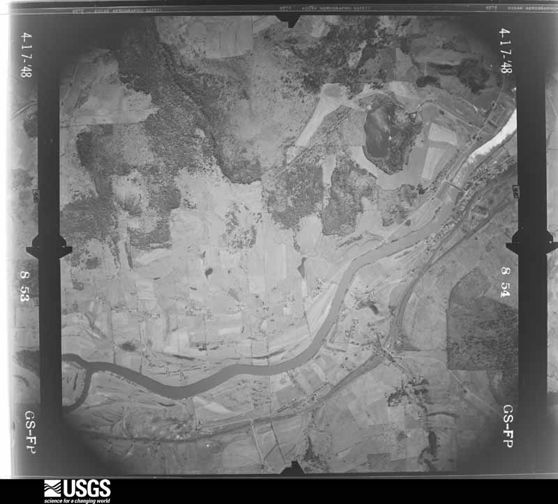 U.S. Geological Survey aerial photograph, 1948-04-17, scale 1:16400