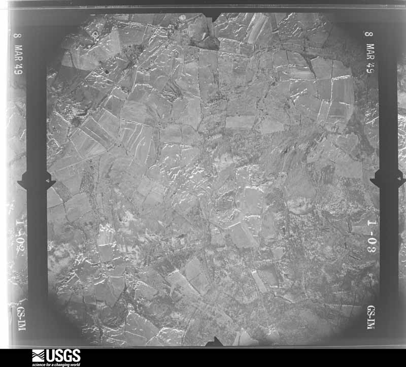 U.S. Geological Survey aerial photograph, 1949-03-08, scale 1:17000