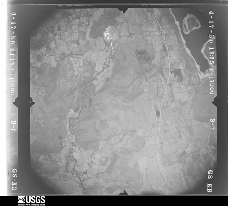 U.S. Geological Survey aerial photograph, 1950-04-17, scale 1:17000