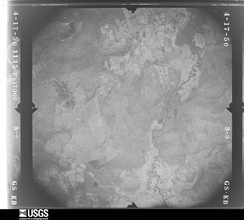 U.S. Geological Survey aerial photograph, 1950-04-17, scale 1:17000