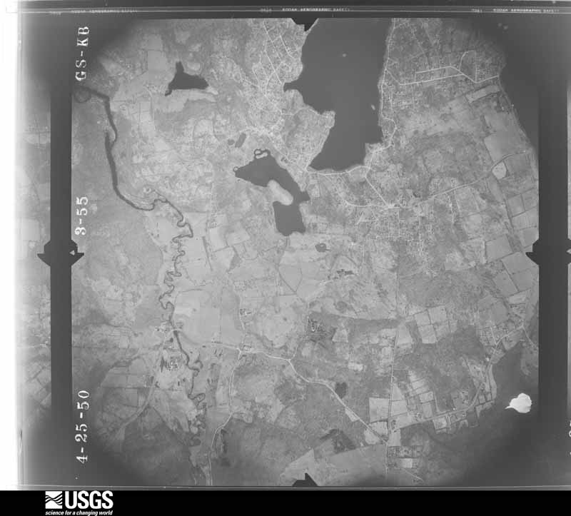 U.S. Geological Survey aerial photograph, 1950-04-25, scale 1:17000