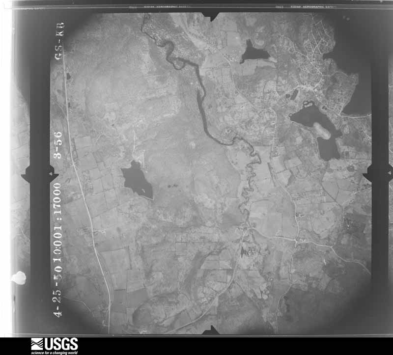 U.S. Geological Survey aerial photograph, 1950-04-25, scale 1:17000