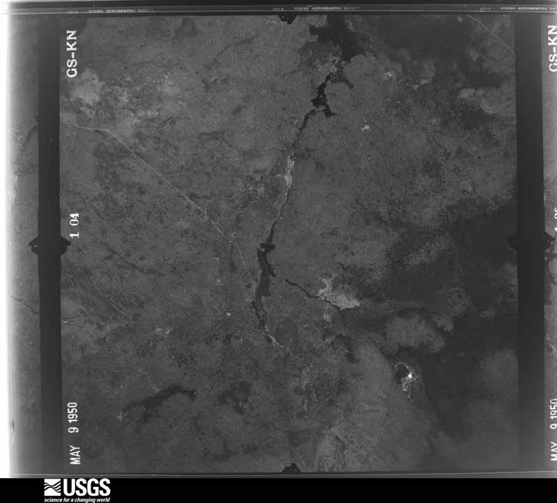 U.S. Geological Survey aerial photograph, 1950-05-09, scale 1:17000