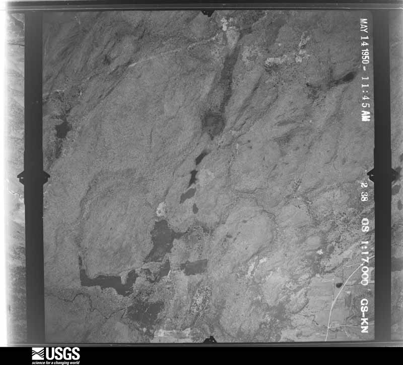 U.S. Geological Survey aerial photograph, 1950-05-14, scale 1:17000