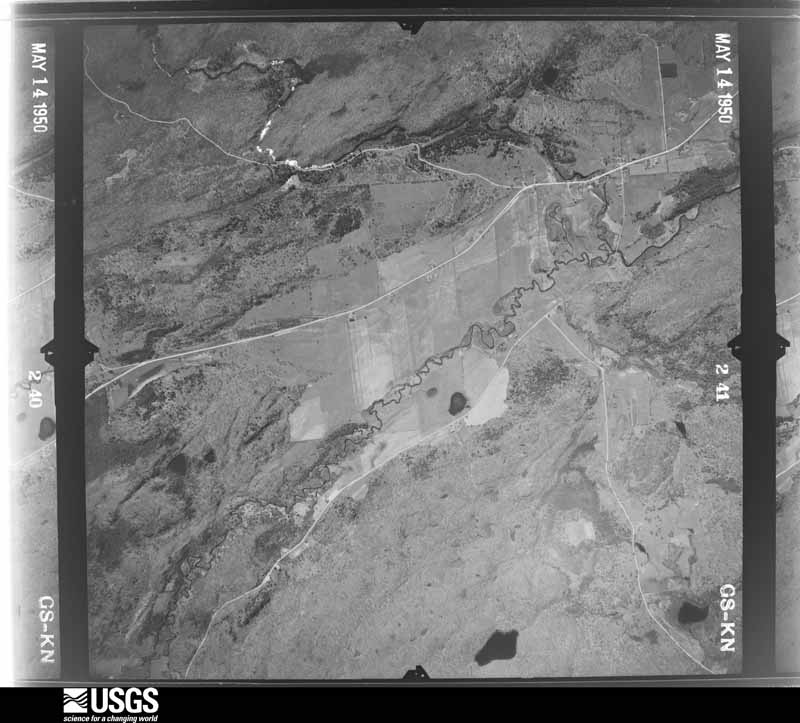 U.S. Geological Survey aerial photograph, 1950-05-14, scale 1:17000