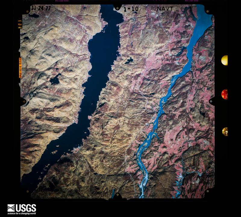 U.S. Geological Survey aerial photograph, 1977-10-24, scale 1:80000