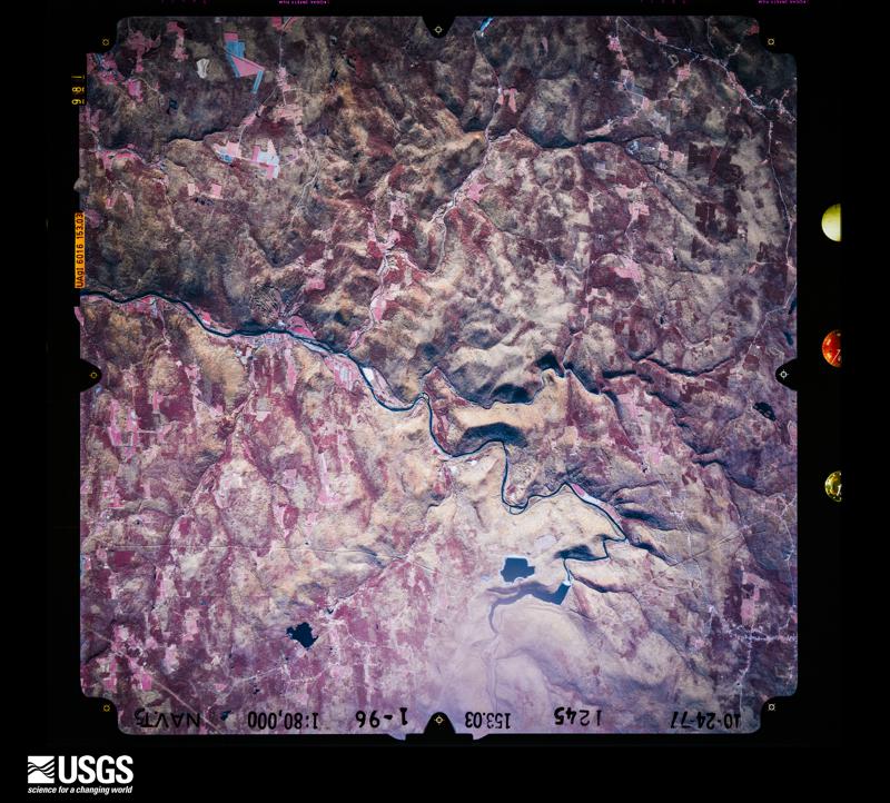 U.S. Geological Survey aerial photograph, 1977-10-24, scale 1:80000