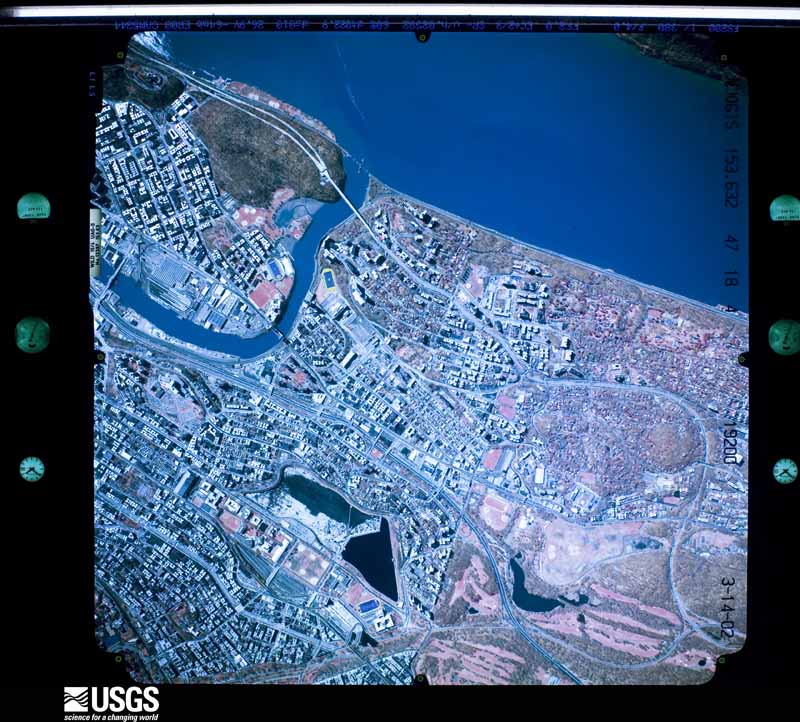 U.S. Geological Survey aerial photograph, 2002-03-14, scale 1:19200