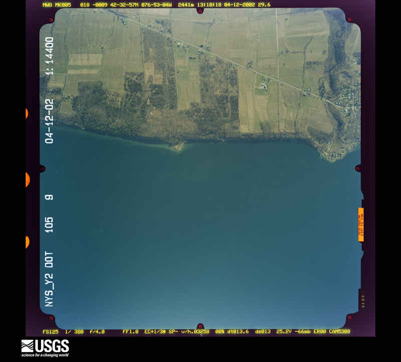 U.S. Geological Survey aerial photograph, 2002-04-12, scale 1:14400