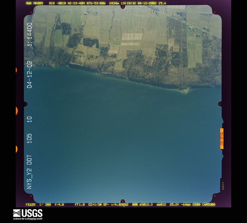 U.S. Geological Survey aerial photograph, 2002-04-12, scale 1:14400