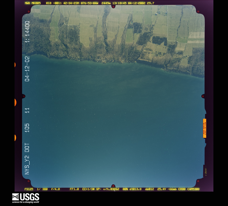 U.S. Geological Survey aerial photograph, 2002-04-12, scale 1:14400