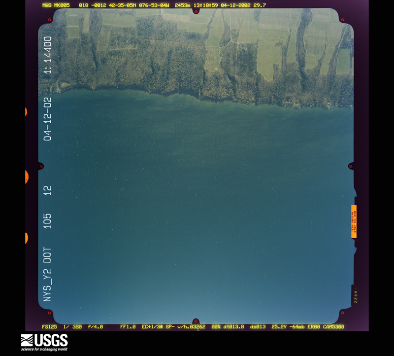 U.S. Geological Survey aerial photograph, 2002-04-12, scale 1:14400