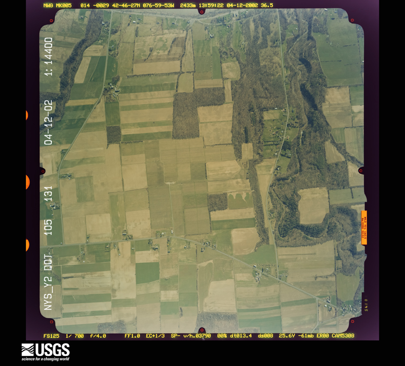 U.S. Geological Survey aerial photograph, 2002-04-12, scale 1:14400