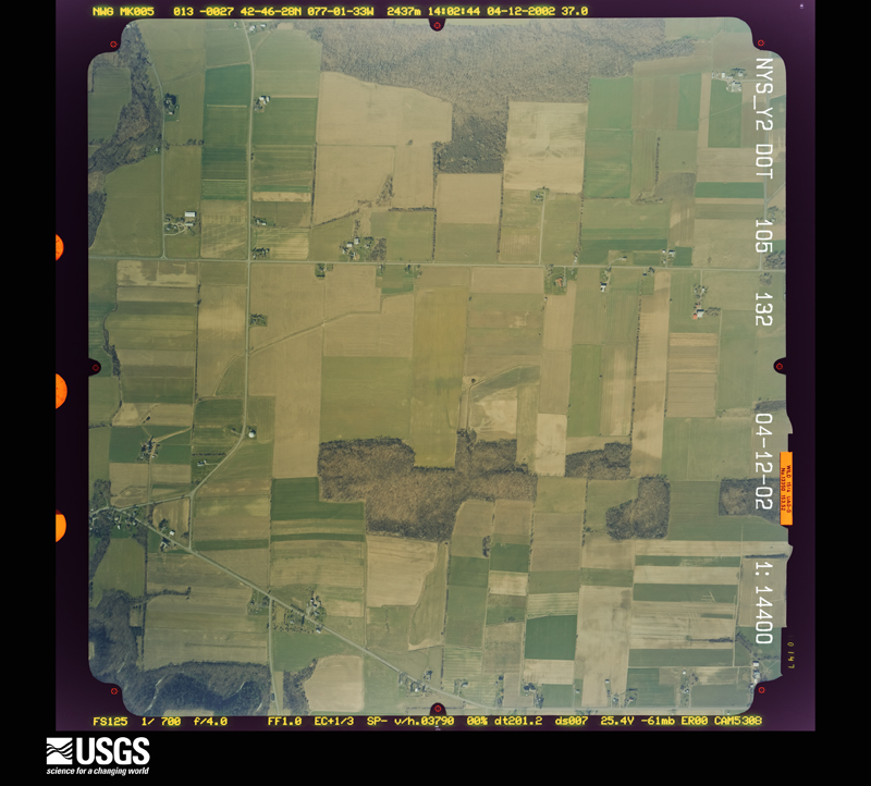 U.S. Geological Survey aerial photograph, 2002-04-12, scale 1:14400