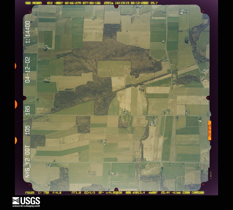 U.S. Geological Survey aerial photograph, 2002-04-12, scale 1:14400