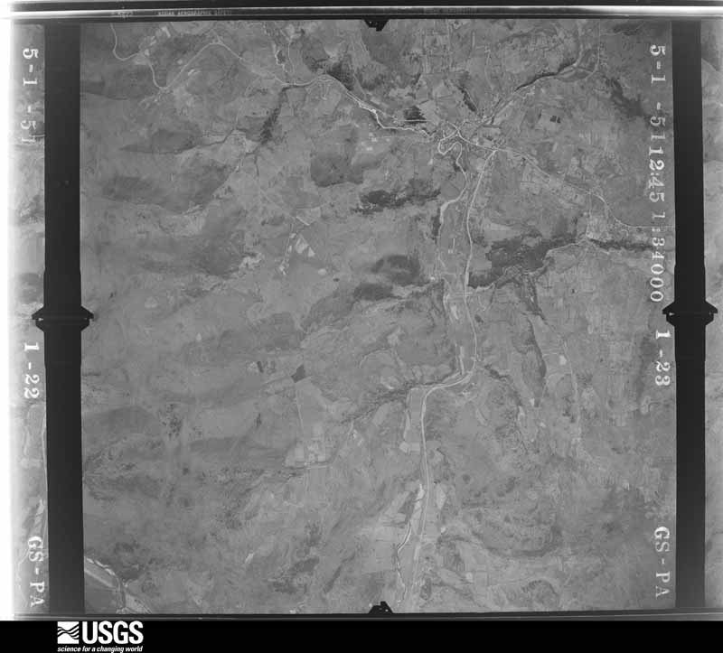 U.S. Geological Survey aerial photograph, 1951-05-01, scale 1:34000
