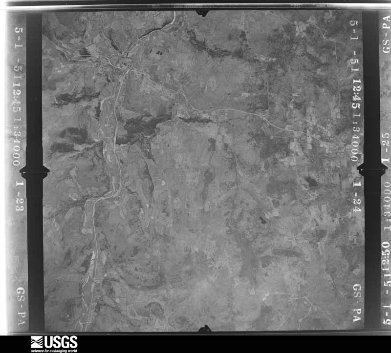 U.S. Geological Survey aerial photograph, 1951-05-01, scale 1:34000