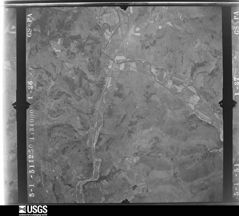 U.S. Geological Survey aerial photograph, 1951-05-01, scale 1:34000