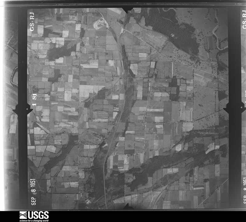U.S. Geological Survey aerial photograph, 1951-09-08, scale 1:30000