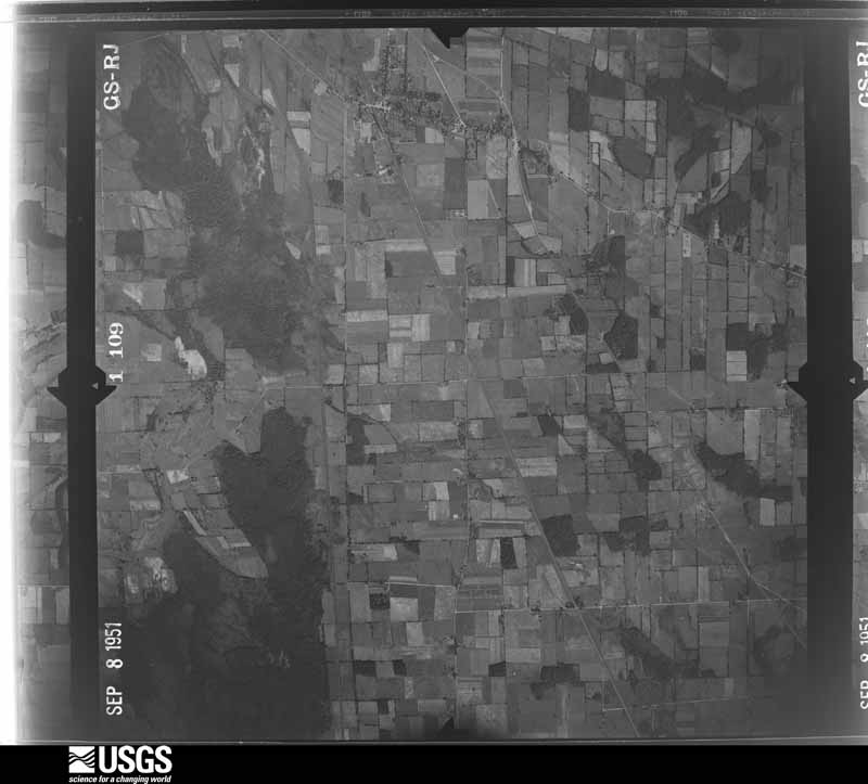 U.S. Geological Survey aerial photograph, 1951-09-08, scale 1:30000