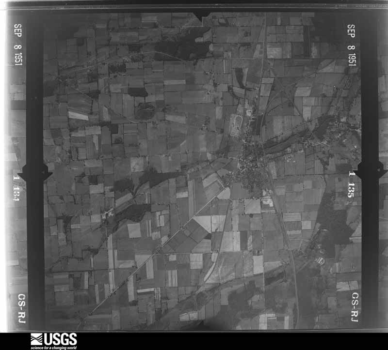 U.S. Geological Survey aerial photograph, 1951-09-08, scale 1:30000