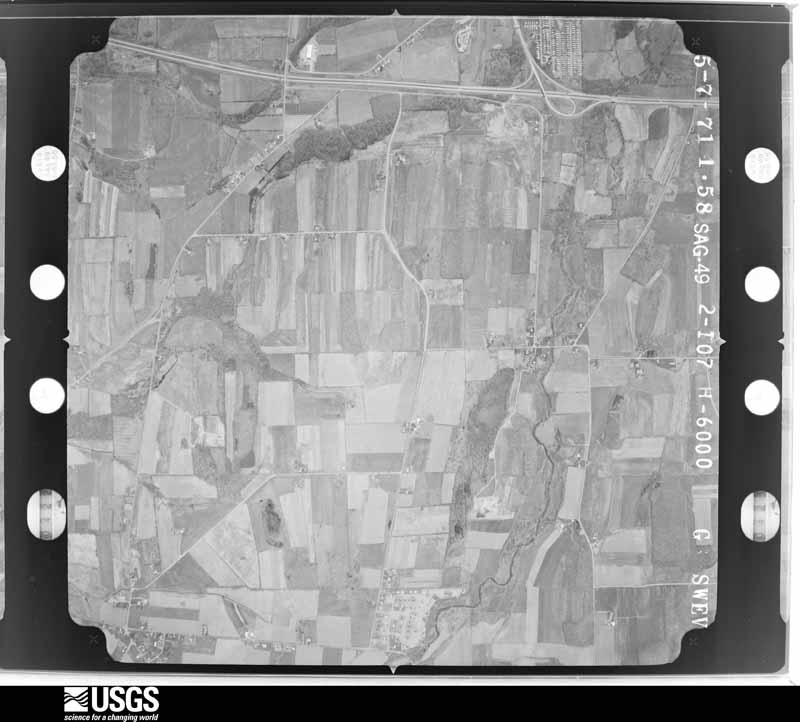 U.S. Geological Survey aerial photograph, 1971-05-07, scale 1:20500