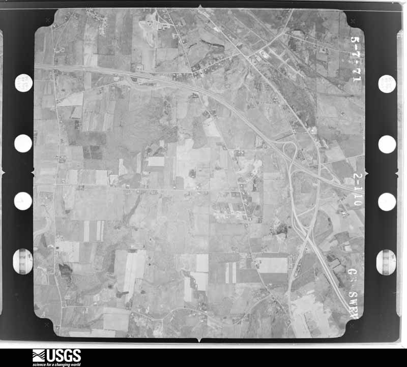 U.S. Geological Survey aerial photograph, 1971-05-07, scale 1:20500