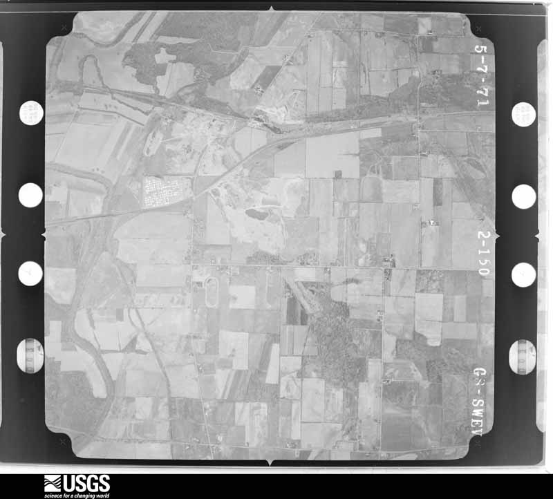 U.S. Geological Survey aerial photograph, 1971-05-07, scale 1:20500
