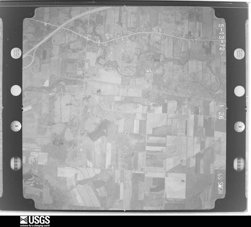 U.S. Geological Survey aerial photograph, 1972-05-13, scale 1:20500