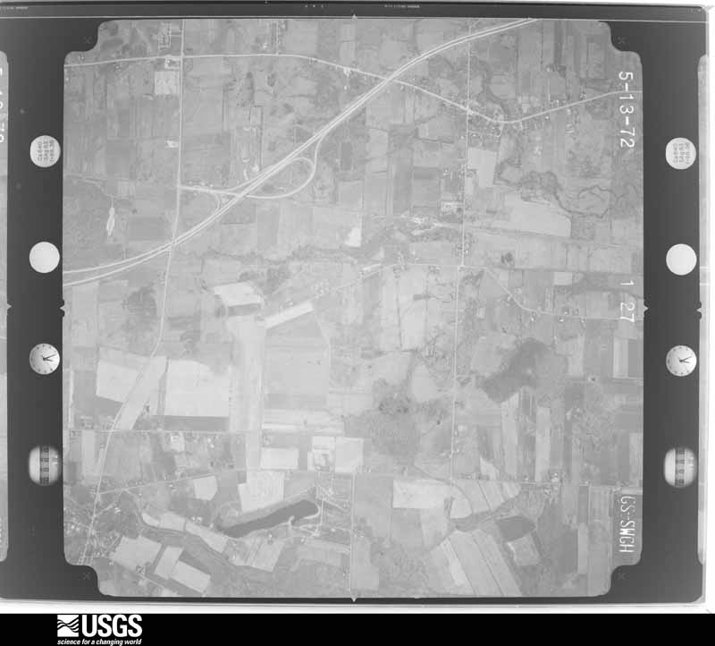 U.S. Geological Survey aerial photograph, 1972-05-13, scale 1:20500