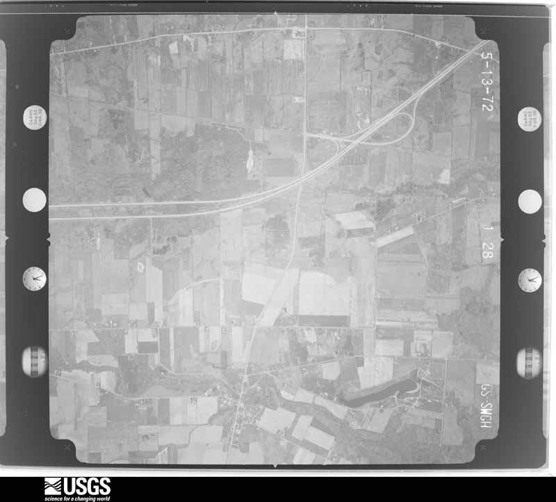U.S. Geological Survey aerial photograph, 1972-05-13, scale 1:20500
