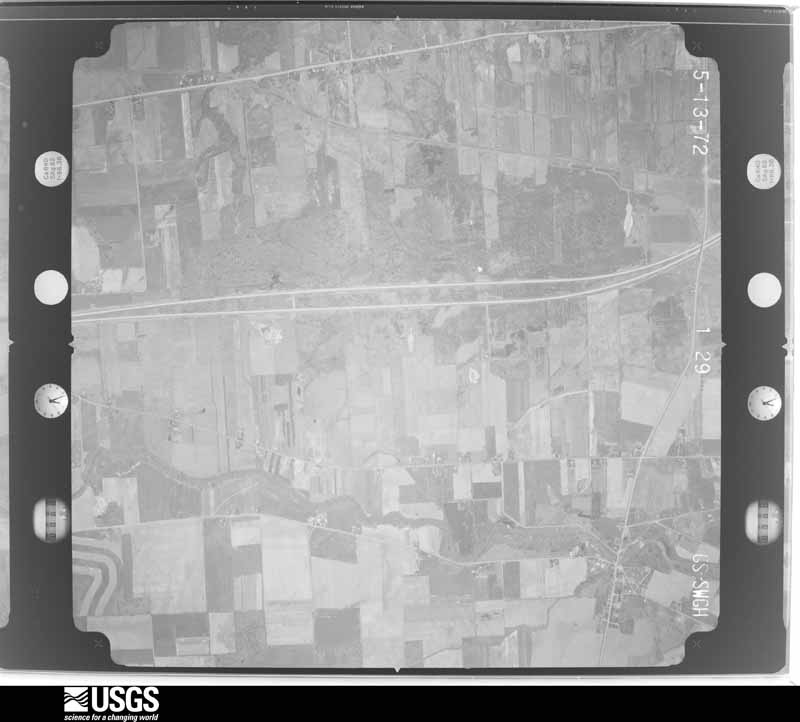 U.S. Geological Survey aerial photograph, 1972-05-13, scale 1:20500
