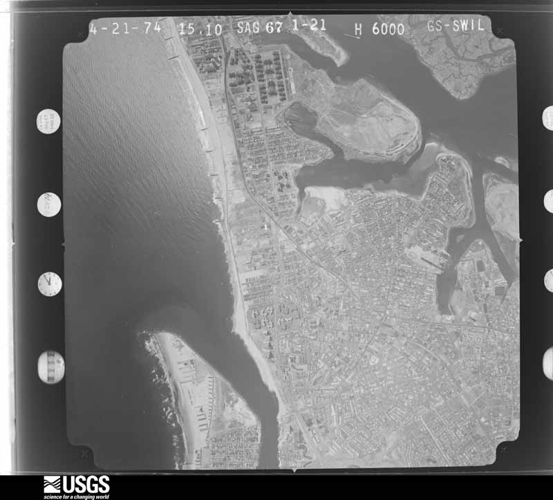 U.S. Geological Survey aerial photograph, 1974-04-21, scale 1:20500