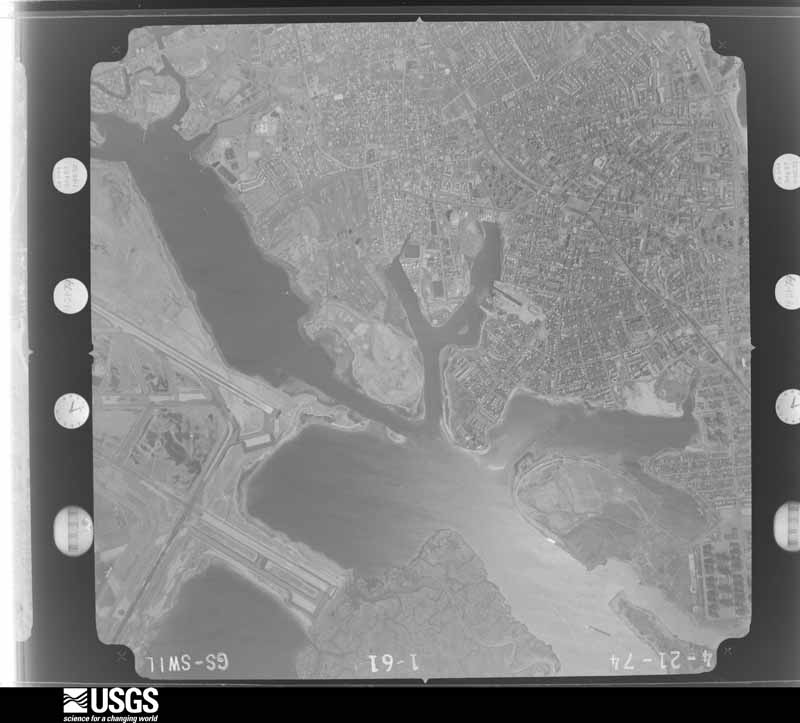 U.S. Geological Survey aerial photograph, 1974-04-21, scale 1:20500