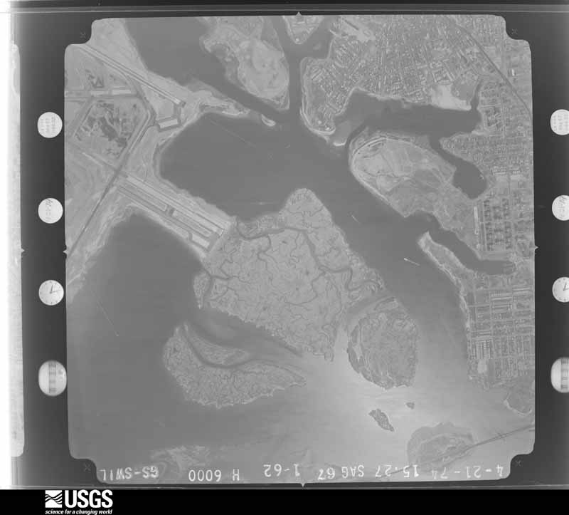 U.S. Geological Survey aerial photograph, 1974-04-21, scale 1:20500