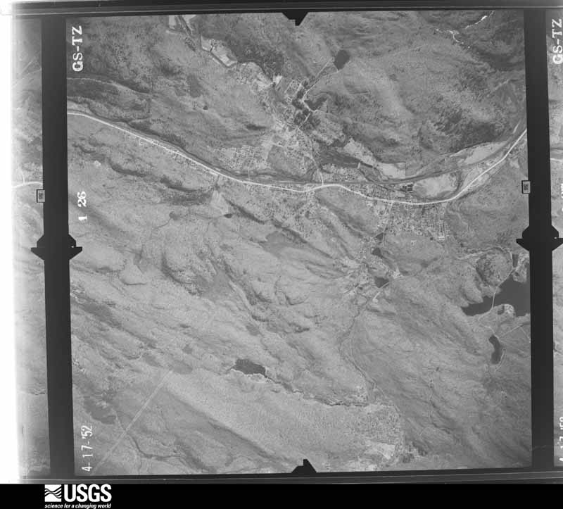 U.S. Geological Survey aerial photograph, 1952-04-17, scale 1:20000