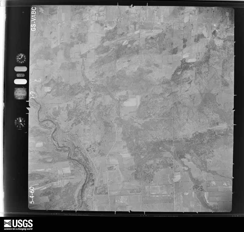 U.S. Geological Survey aerial photograph, 1960-05-04, scale 1:20000