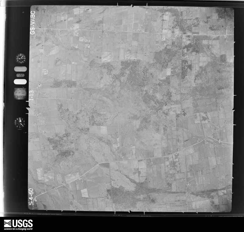 U.S. Geological Survey aerial photograph, 1960-05-04, scale 1:20000