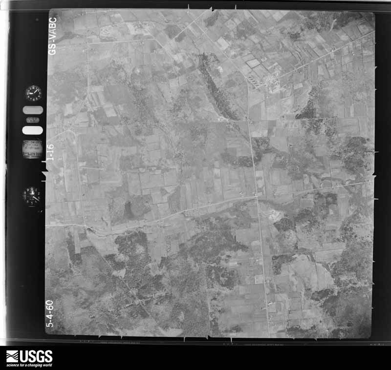 U.S. Geological Survey aerial photograph, 1960-05-04, scale 1:20000
