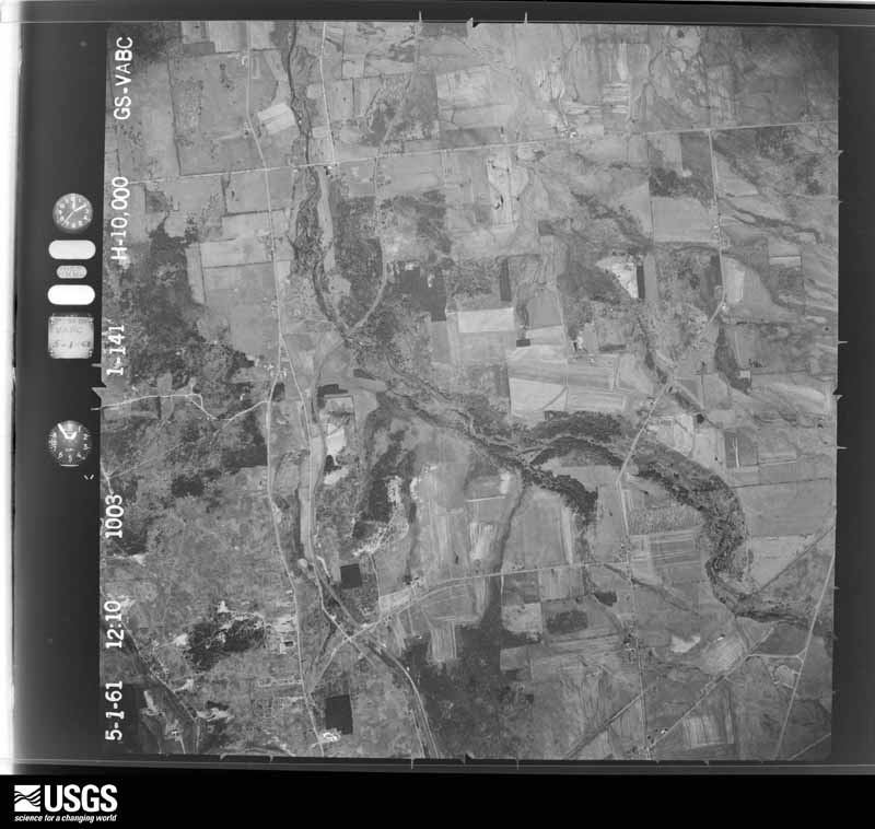 U.S. Geological Survey aerial photograph, 1961-05-01, scale 1:20000