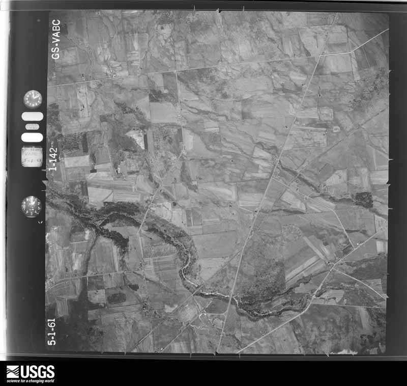 U.S. Geological Survey aerial photograph, 1961-05-01, scale 1:20000