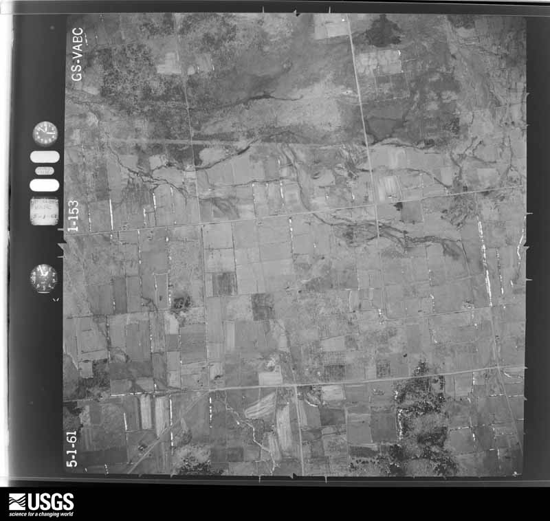 U.S. Geological Survey aerial photograph, 1961-05-01, scale 1:20000