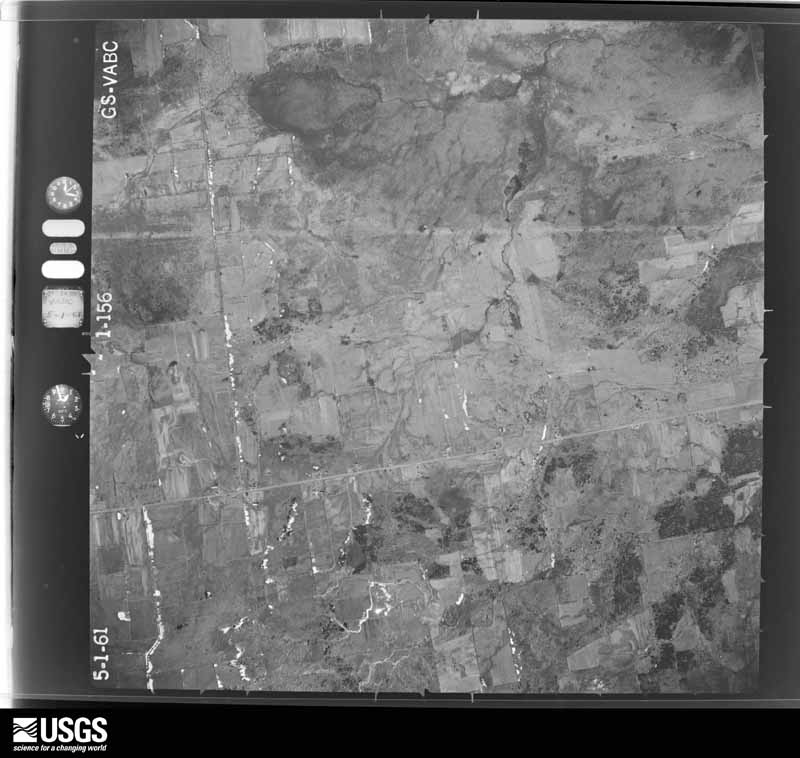 U.S. Geological Survey aerial photograph, 1961-05-01, scale 1:20000