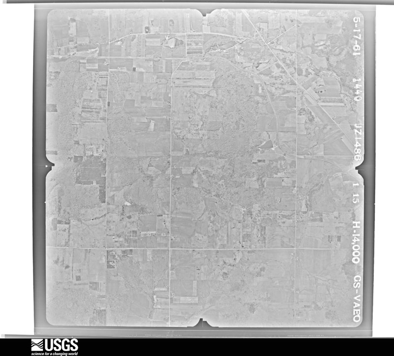 U.S. Geological Survey aerial photograph, 1961-05-17, scale 1:28000