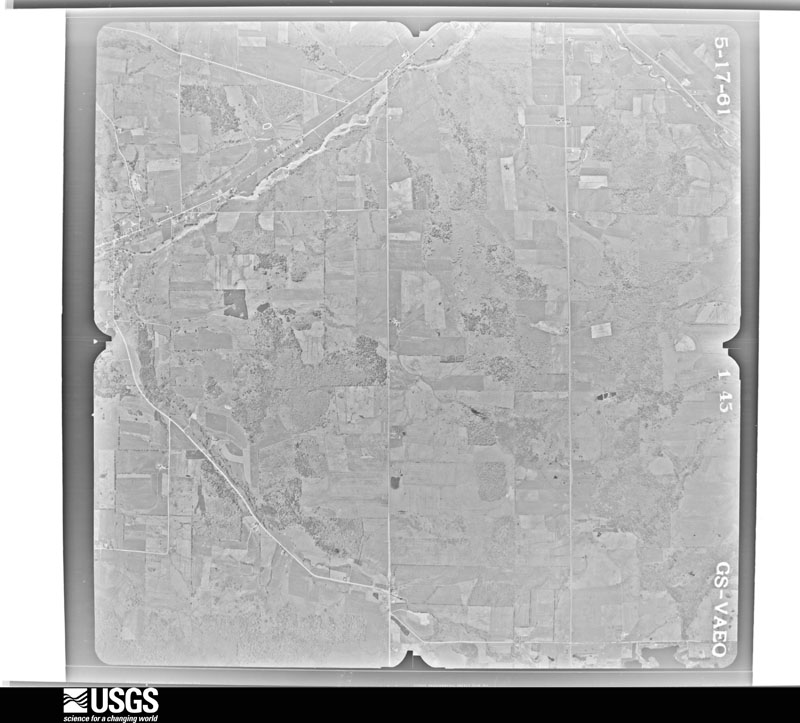 U.S. Geological Survey aerial photograph, 1961-05-17, scale 1:28000