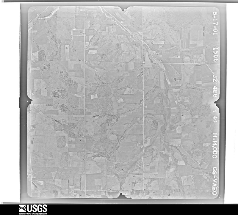 U.S. Geological Survey aerial photograph, 1961-05-17, scale 1:28000