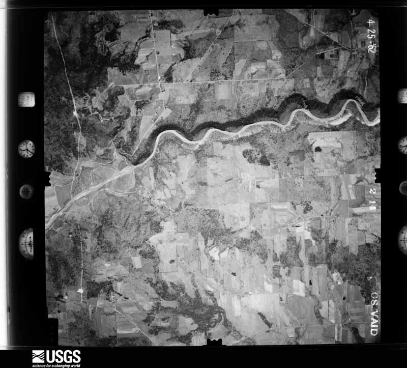 U.S. Geological Survey aerial photograph, 1962-04-25, scale 1:27000