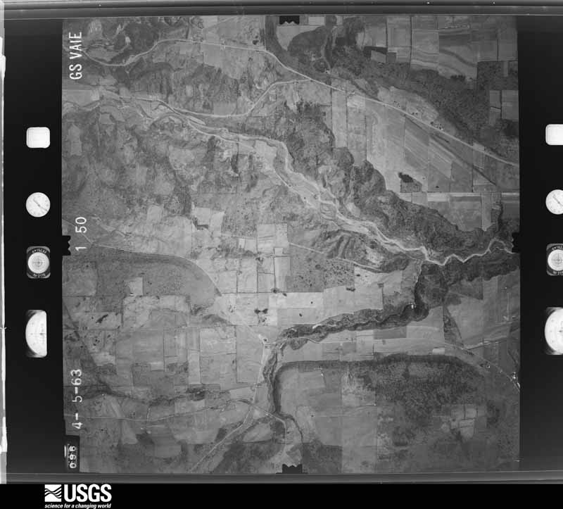 U.S. Geological Survey aerial photograph, 1963-04-05, scale 1:27000