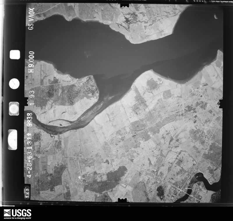 U.S. Geological Survey aerial photograph, 1963-04-28, scale 1:18000