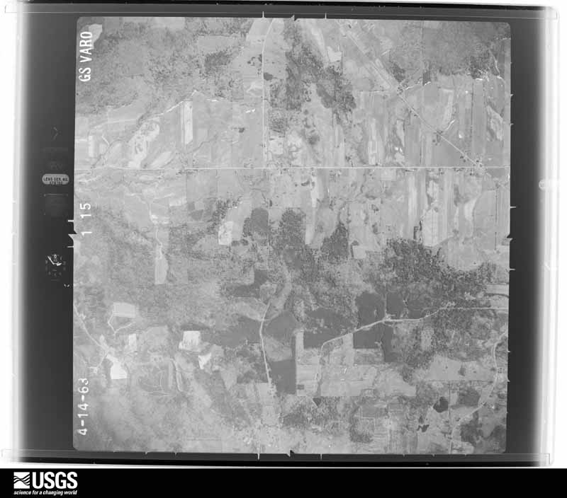 U.S. Geological Survey aerial photograph, 1963-04-14, scale 1:19000